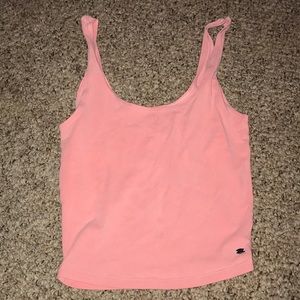 pink crop top